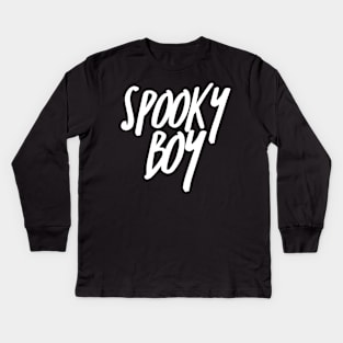 Spooky Boy Kids Long Sleeve T-Shirt